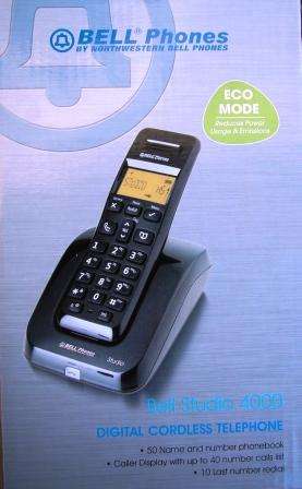 BELL STUDIO 4000 DIGITAL CORDLESS TELEPHONE*NO BOX* WHITE*