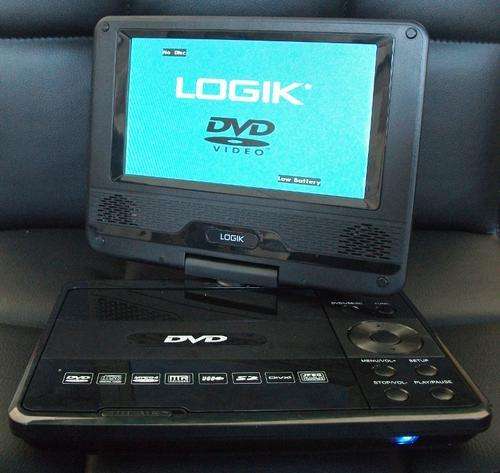 Logik LPD-7 B Portable DVD PLAYER WITH REMOTE  USED AS DISPLAY GOOD AS NEW