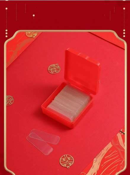 1 Box Of 60 Pieces Multi-Functional Traceless Double-Sided Tape Couplet Tape (60pcs)