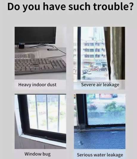 1 Roll Of Draft Proof Tape And 1 Pair Of Scissors, Transparent Window Windproof & Rainproof (10m)
