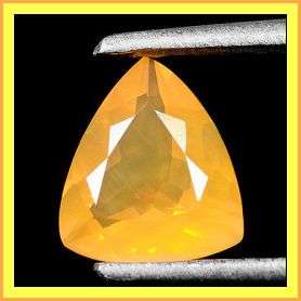 Natural Mexican Fire Opal Trillion 1.88ct  (10x9mm) PRICE REDUCED SITE WIDE