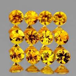 NATURAL BEST YELLOW SAPPHIRE 1.08ct (2.4 mm 14 Gems) PRICE REDUCED SITE WIDE
