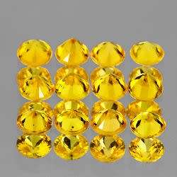Sapphire Yello Round 2.4mm IF