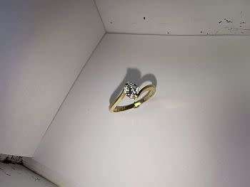 9ct Solid Yellow Gold Engagement Ring
