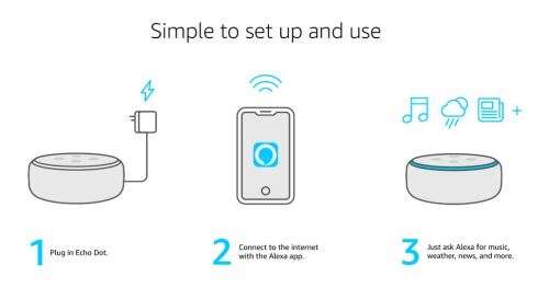 Echo Dot (3rd Gen) - Smart speaker with Alexa - Sandstone Colour