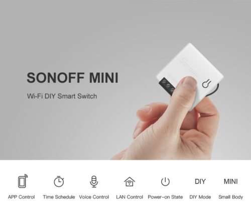 Sonoff Mini WiFi DIY 2 way  Compatible with Alexa amazon Google Home