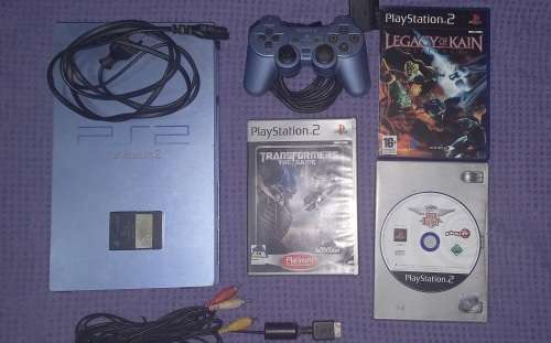 Ps2 Playstation 2 blue console (read description)