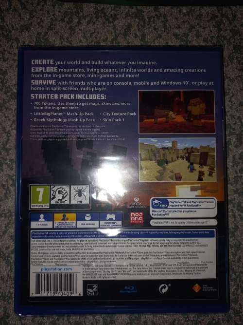 Mine craft + ps4 controller case  brand new