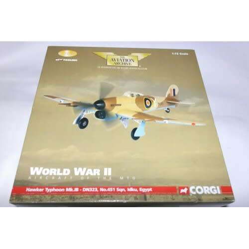 CORGI AVIATION 1:72 HAWKER TYPHOON MK.IB DN323 NO 451 SQN RAF IDKU EGYPT