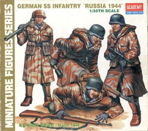 Academy Model, German SS Infantry `Russia 1944`1/35 Scale