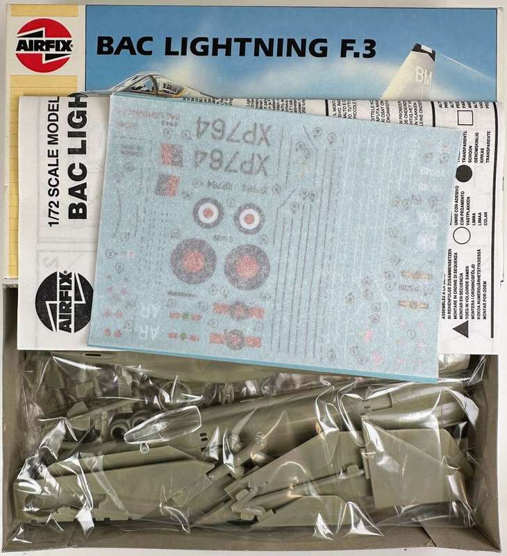 Airfix Model, BAC Lightning F.3 1/72 Scale