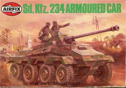 Airfix Model, Sd.Kfz. 234 Armoured Car HO/OO Scale