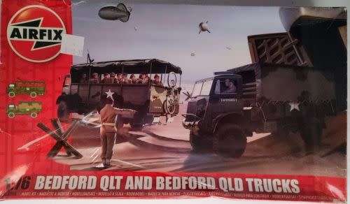 Airfix Model, Bedford QLT and Bedford QLD Trucks 1/76 Scale