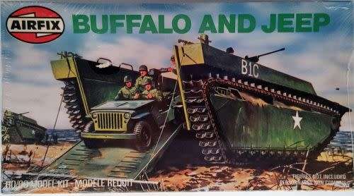 Airfix Model, Buffalo and Jeep HO/OO Scale
