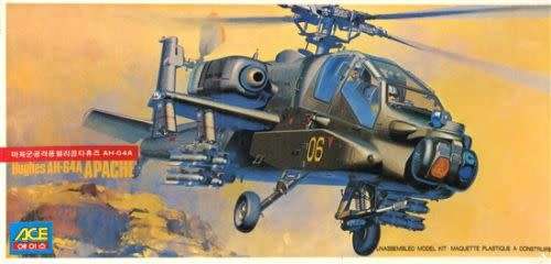 ACE Model, Hughes AH-64A Apache Helicopter 1/72 Scale