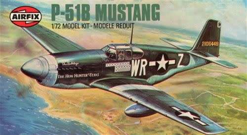 Airfix Model, P-51B Mustang 1/72 Scale