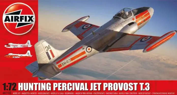 Airfix Model, Hunting Percival Jet Provost T.3 1/72 Scale