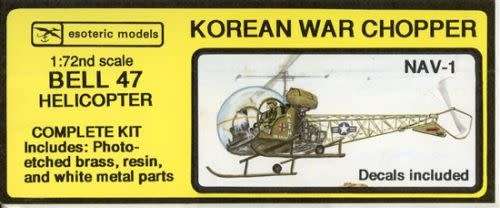 Esoteric Model, Bell 47 Helicopter (Korean War Chopper)