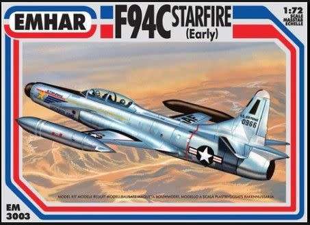 Emhar Model,  F94C Starfire (Early) 1/72 Scale