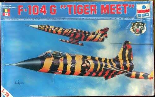 ESCI Model, F-104 G `Tiger Meet`1/72 Scale