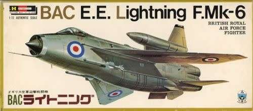 Hasegawa Model, BAC E.E. Lightning F.Mk-6  - British Royal Air Force Fighter