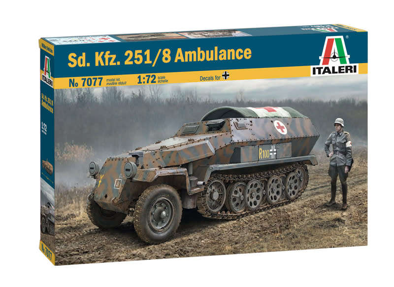 Italeri Model, Sd.Kfz. 251/8 Ambulance No. 7077 | 1:72
