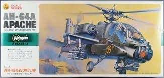 Hasegawa Model, AH-64A Apache U.S. Army Attack Helicopter 1/72 Scale