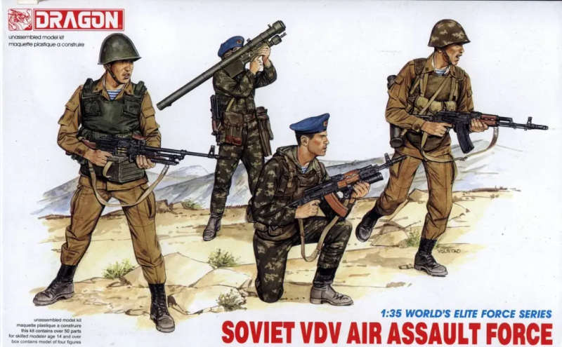 Dragon Model, Soviet VDV Air Assault Force (4 Figures) 1/35 Scale