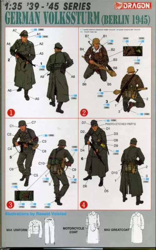 Dragon Model, German Volkssturm - Berlin 1945 - WW2 German Figures
