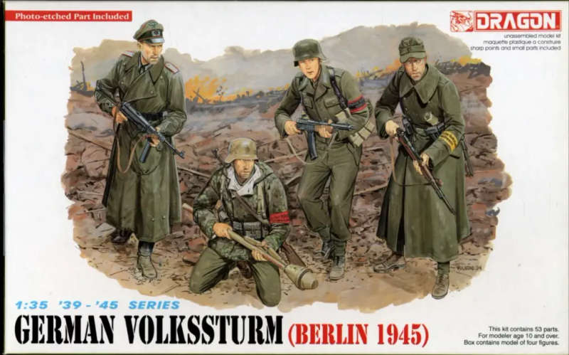 Dragon Model, German Volkssturm - Berlin 1945 - WW2 German Figures