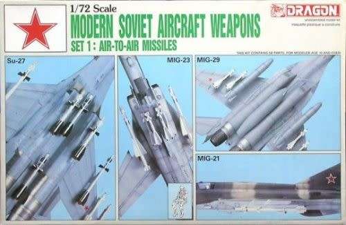 Dragon Model, Modern Soviet Aircraft Weapons Model Kit - Set 1: Air to Air  Missiles