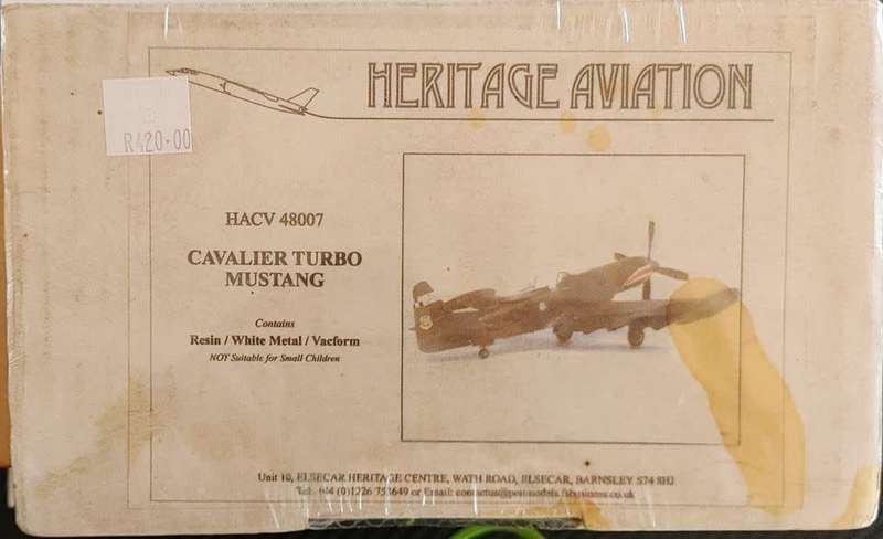Cavalier Turbo Mustang Resin, White Metal, and Vacform Model Kit - Heritage Aviation