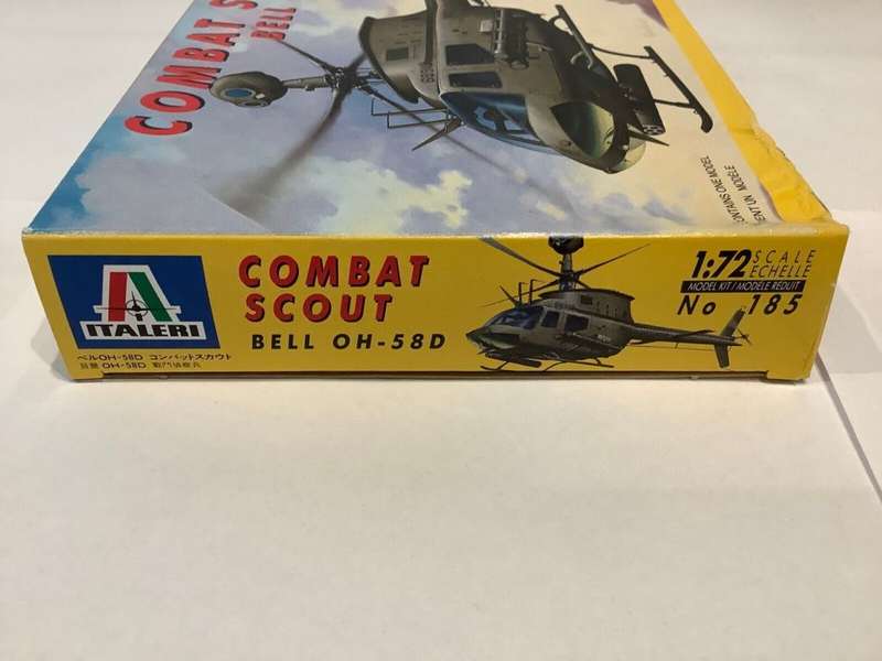 Italeri Model, Combat Scout Bell OH-58D Helicopter 1/72 Scale