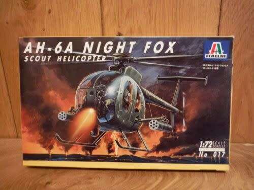 Italeri Model, AH-6A Night Fox Scout Helicopter