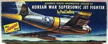F-86 Korean War Supersonic Jet Fighter Kit Rare Vintage Lindberg
