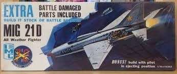 IMC Models, MIG 21D Build Stock or Battle Damaged All Weather Fighter Model Kit