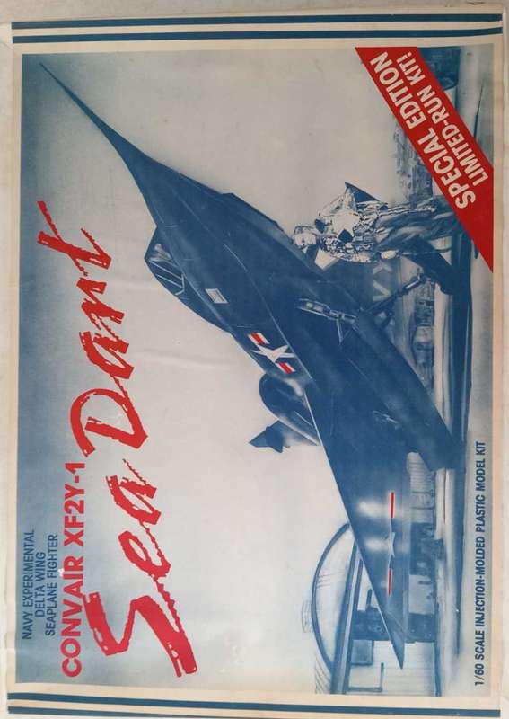 Rare Plane Model, Navy Experimental Delta Wing Seaplane Fighter - Convair XF2Y-1