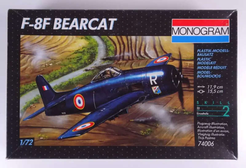 Monogram, F-8F Bearcat Vintage 90`s Kit 74006 | 1:72