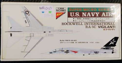 U.S Navy Air Model Rockwell RA-5C Vigilanti & A-4F Skyhawk Set - Rare Vintage
