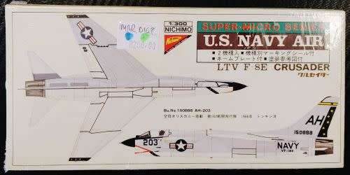 U.S Navy Air Model LTV F-8E Crusader / Grumman A-6E Intruder Set - Rare Vintage