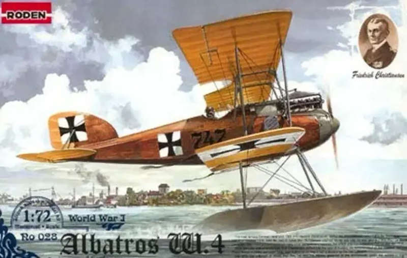 Roden, German Albatros W4 Early World War I - floatplane Fighter Friedrick Christiansen