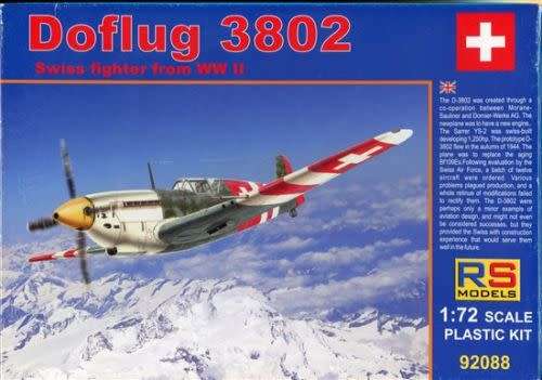 DOFLUG 3802 Swiss WWII Fighter