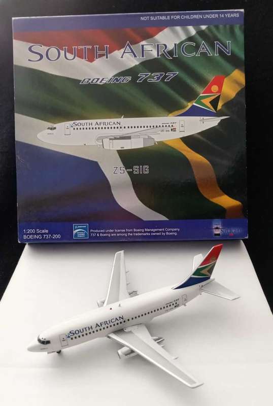 Inflight 200 South African Airways B 737-200 1:200 IF732037  ZS-SIG