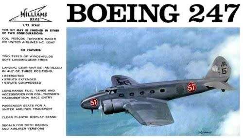 Boeing 247 Model Airplane Kit