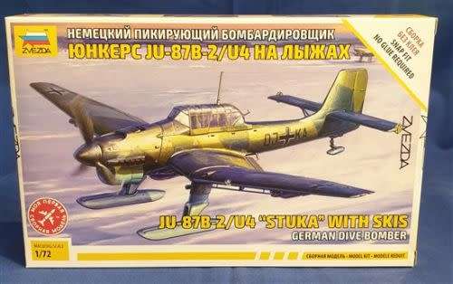 German Dive Bomber JU-87B-2/U4 "STUKA" with ski