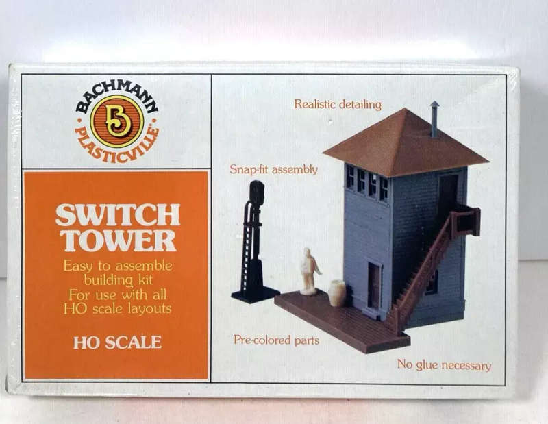 Bachmann Plasticville, Switch Tower HO Scale Building Kit