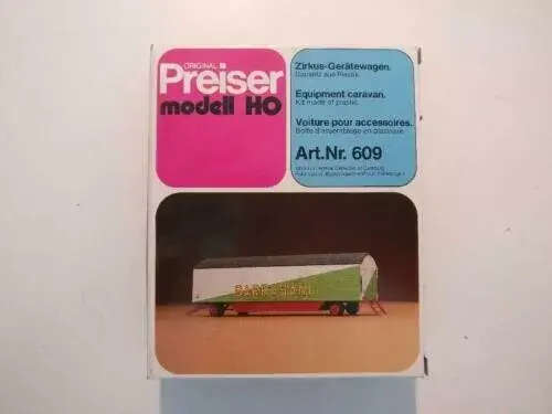 Equipment Caravan Plastic Kit Preiser 609 HO Scale