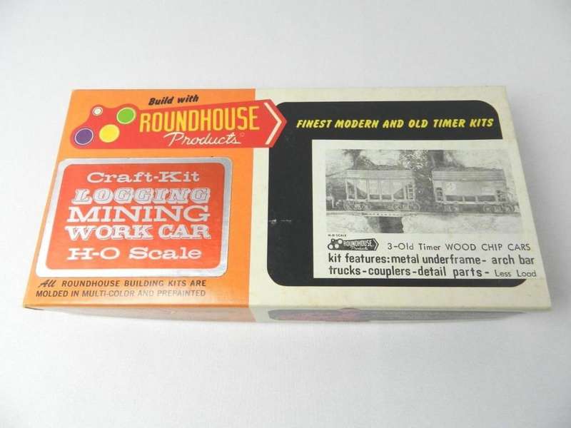 LOGGING MINING WORK CARS CRAFT KIT  HO ROUNDHOUSE 1501