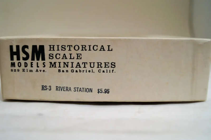 Rivera Depot Station Building Kit. Historical Scale Miniatures RS-3 HO