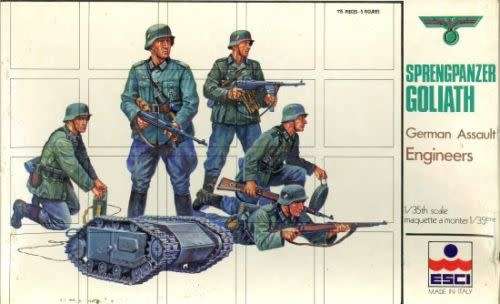 ESCI Model, German Assault Engineers set 1:35 scale model kit